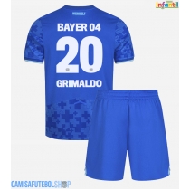 Camisa de time de futebol Bayer Leverkusen Alejandro Grimaldo #20 Replicas 3º Equipamento Infantil 2025-26 Manga Curta (+ Calças curtas)